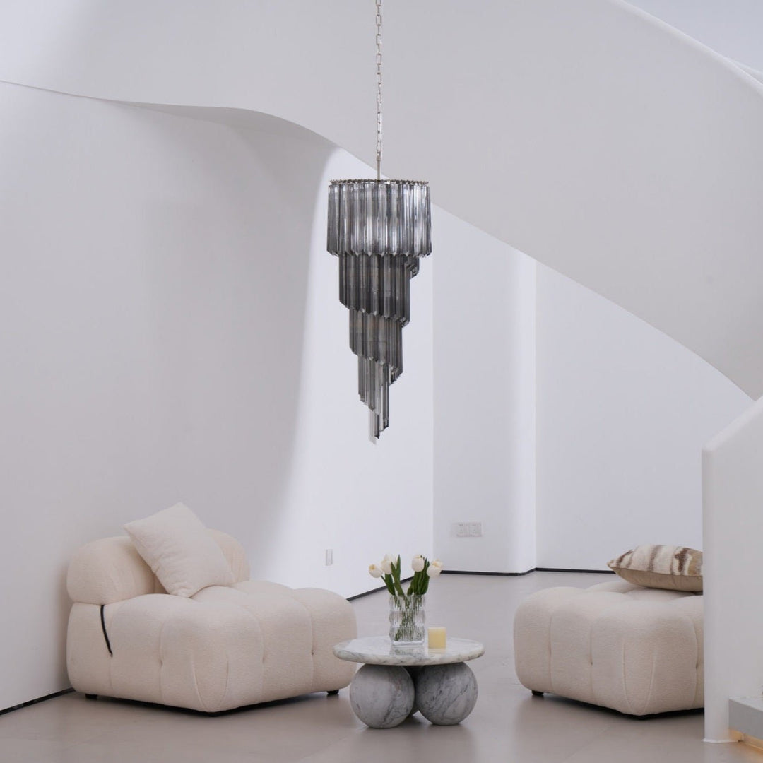 Lucente Noir Spiral Chandelier - Vakkerlight