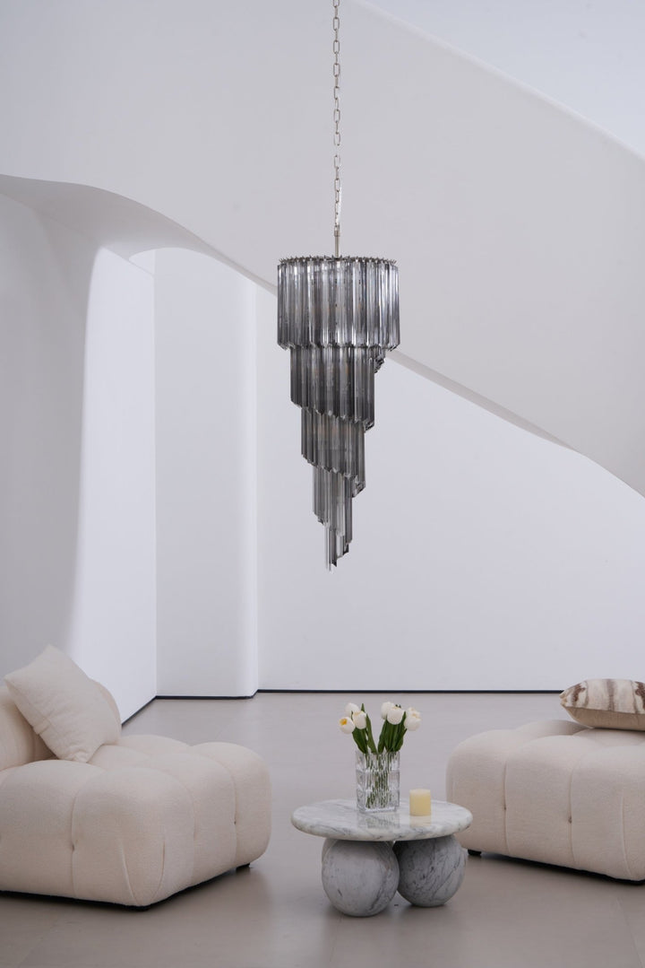 Lucente Noir Spiral Chandelier - Vakkerlight