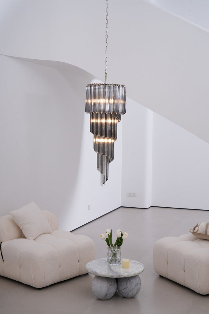 Lucente Noir Spiral Chandelier - Vakkerlight