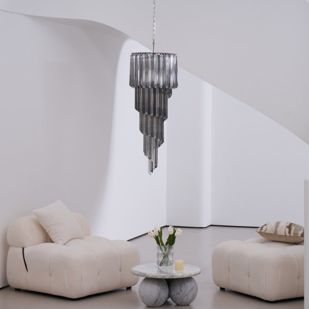 Lucente Noir Spiral Chandelier - Vakkerlight