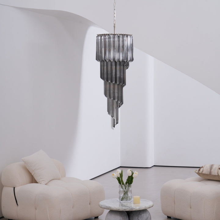 Lucente Noir Spiral Chandelier - Vakkerlight