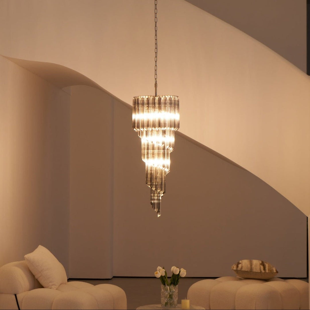 Lucente Noir Spiral Chandelier - Vakkerlight