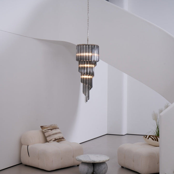 Lucente Noir Spiral Chandelier - Vakkerlight