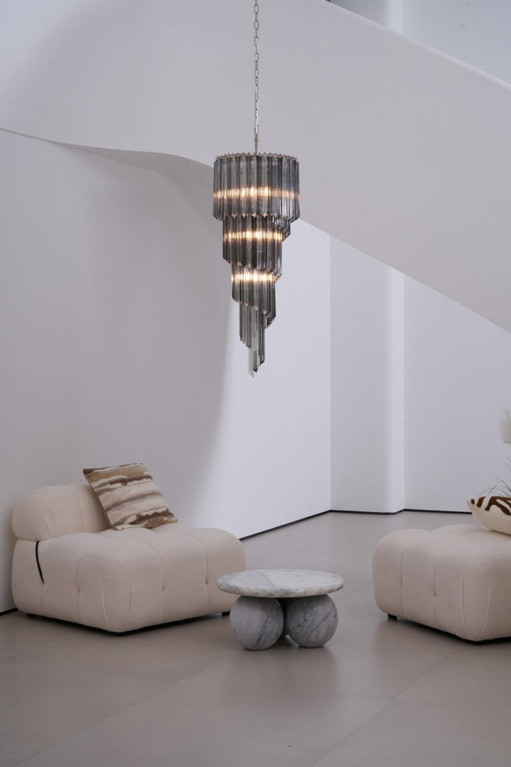 Lucente Noir Spiral Chandelier - Vakkerlight
