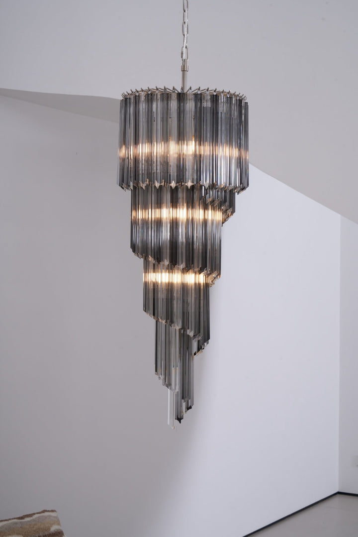 Lucente Noir Spiral Chandelier - Vakkerlight