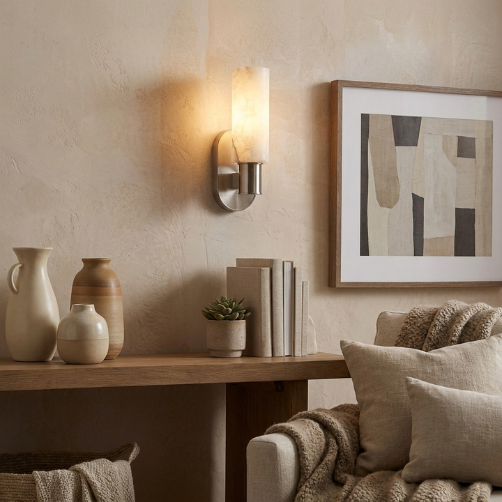 Ludlow Alabaster Wall Sconce