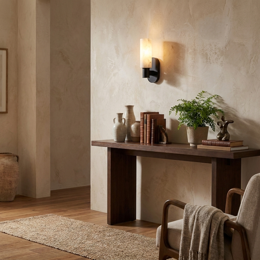 Ludlow Alabaster Wall Sconce