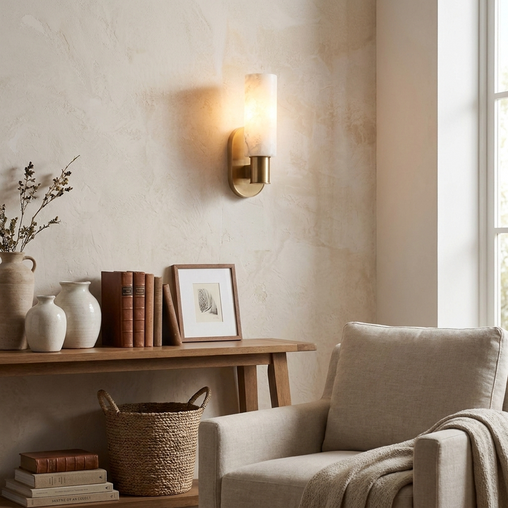 Ludlow Alabaster Wall Sconce