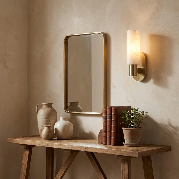 Ludlow Alabaster Wall Sconce