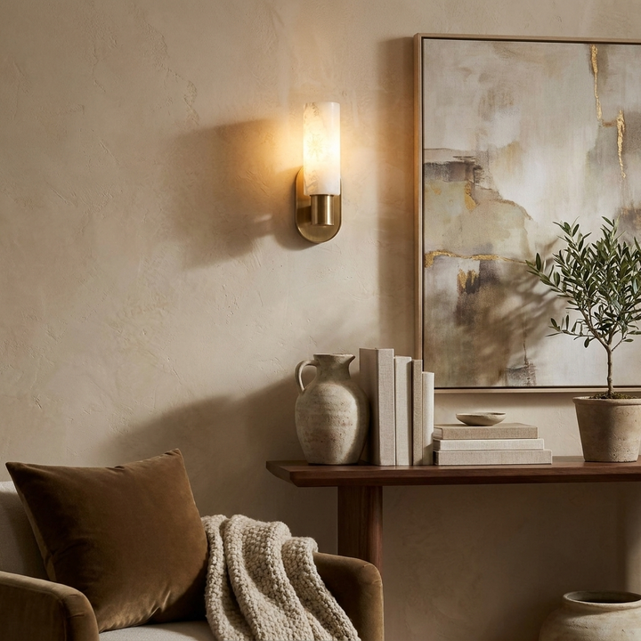 Ludlow Alabaster Wall Sconce