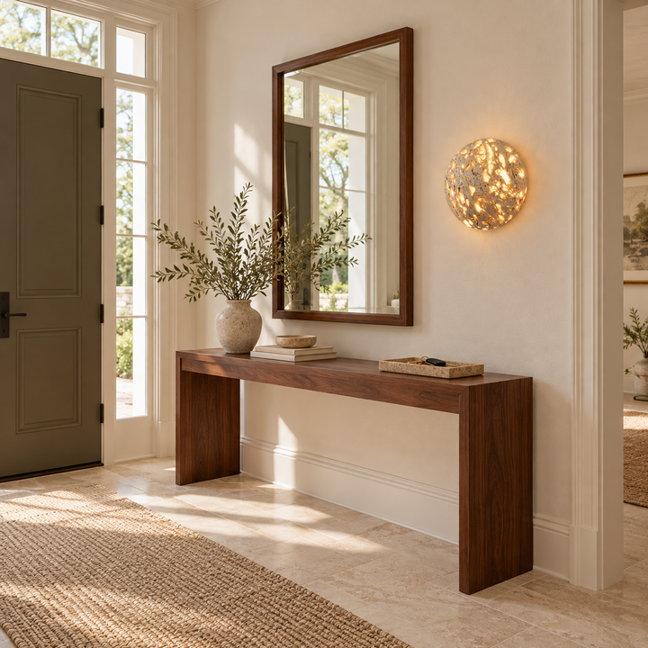 Luma Vein Stone Sphere Wall Light