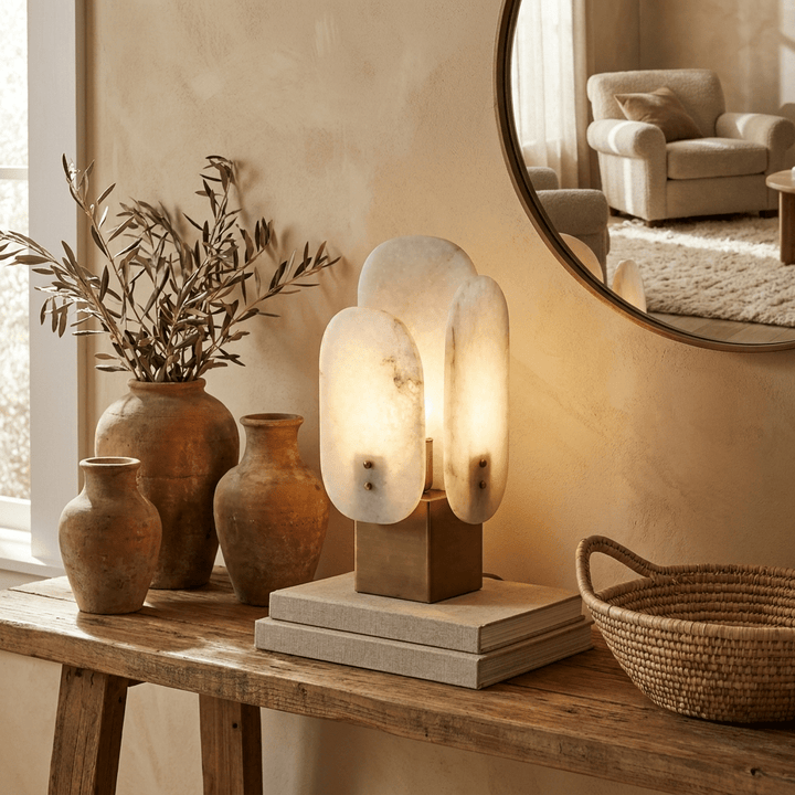 Luma Alabaster Panel Table Lamp - Vakkerlight