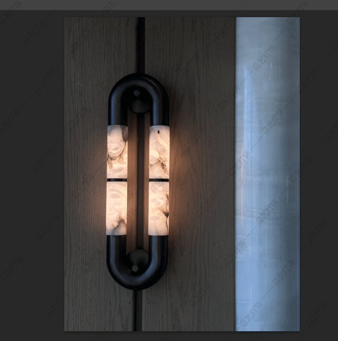 Luma Arc Twin Alabaster Sconce - Vakkerlight