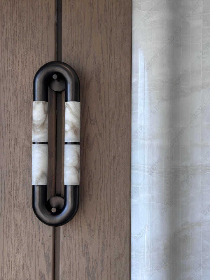Luma Arc Twin Alabaster Sconce - Vakkerlight