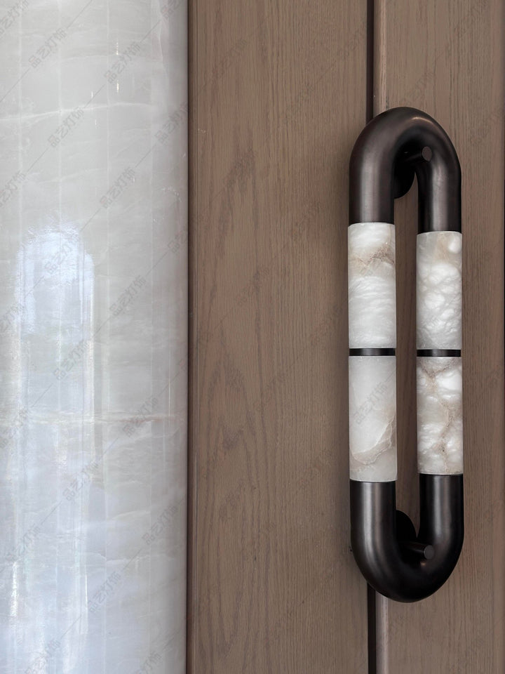 Luma Arc Twin Alabaster Sconce - Vakkerlight