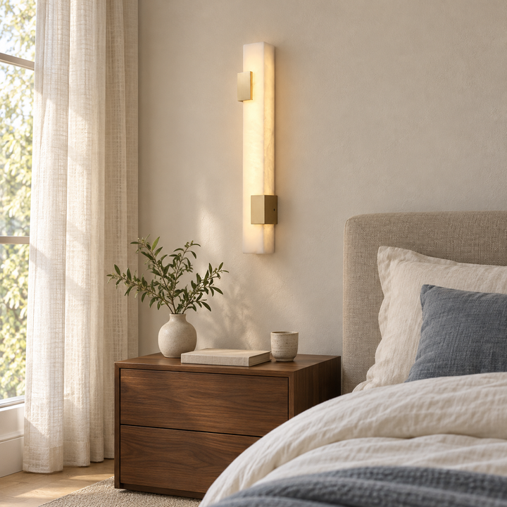 Lumen Bar Alabaster Wall Sconce