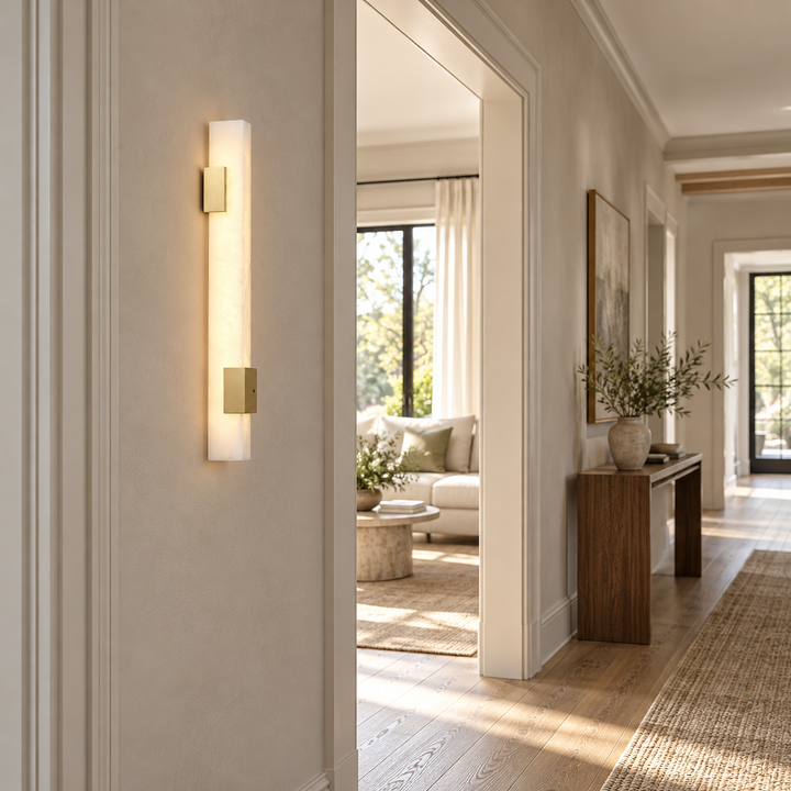 Lumen Bar Alabaster Wall Sconce