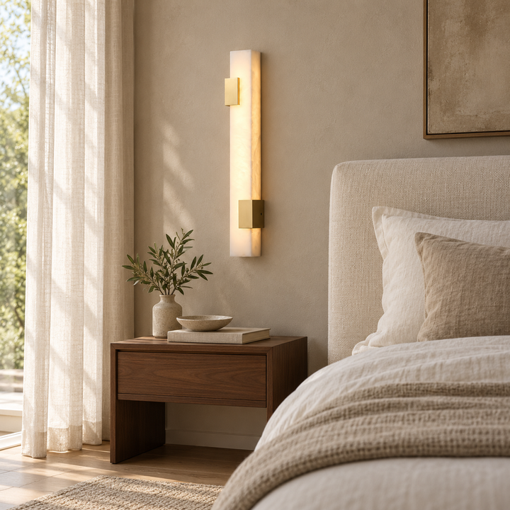 Lumen Bar Alabaster Wall Sconce