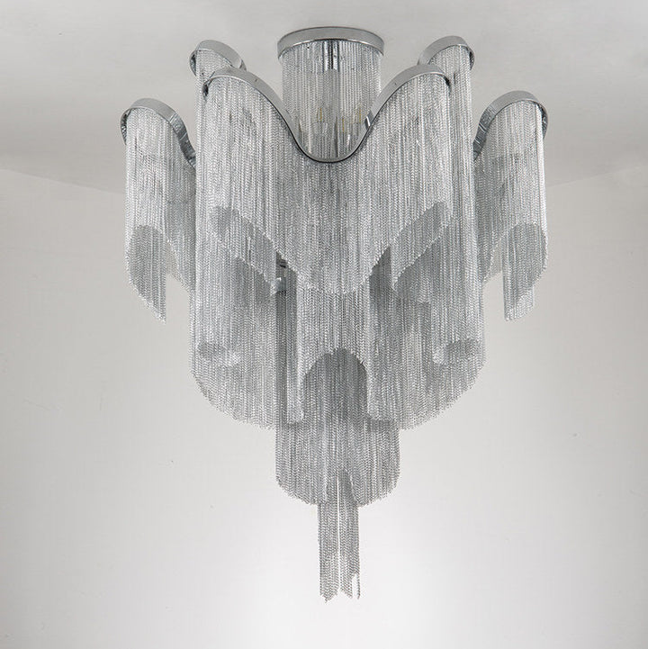 Luminous Cascade Chain Ceiling Light