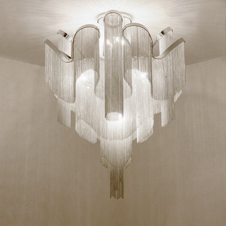 Luminous Cascade Chain Ceiling Light