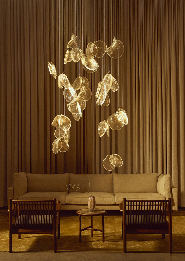 Luminous Glass Petals Pendant Lamp - Vakkerlight