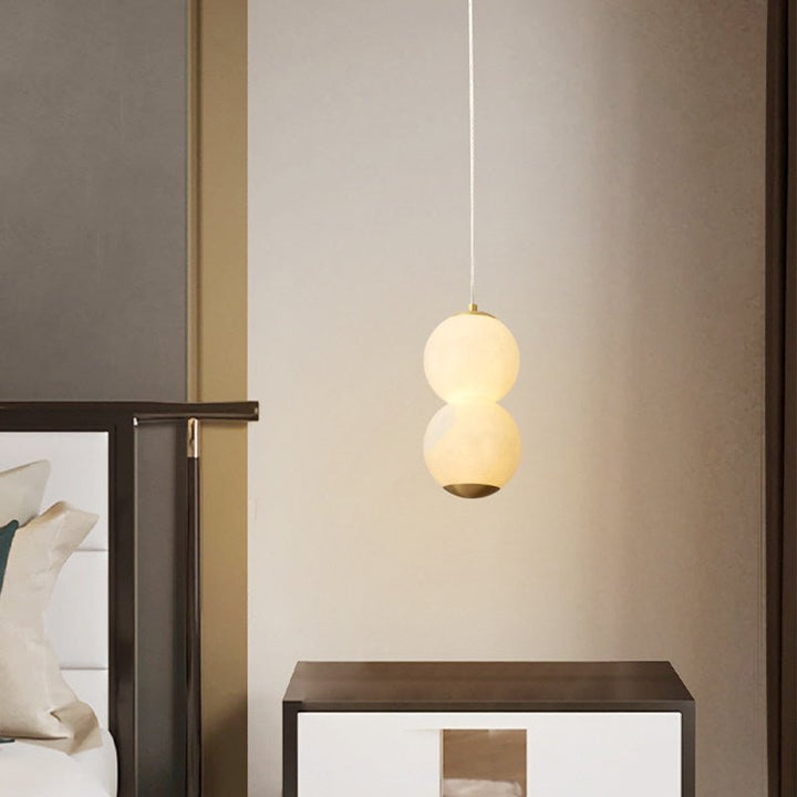 Luminous Orb Alabaster Pendant Lamp - Vakkerlight