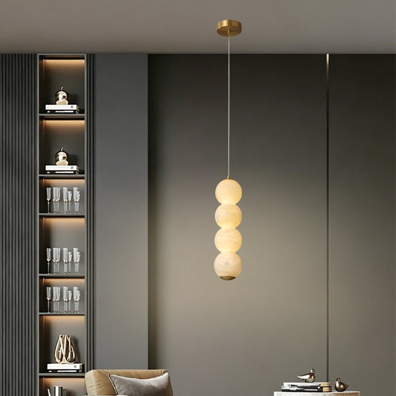 Luminous Orb Alabaster Pendant Lamp - Vakkerlight