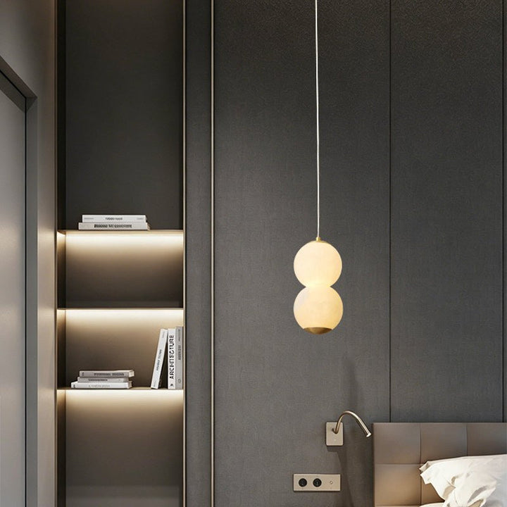 Luminous Orb Alabaster Pendant Lamp - Vakkerlight