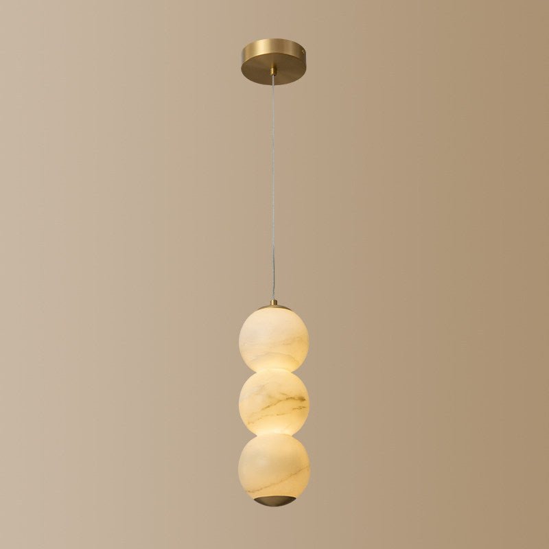 Luminous Orb Alabaster Pendant Lamp - Vakkerlight