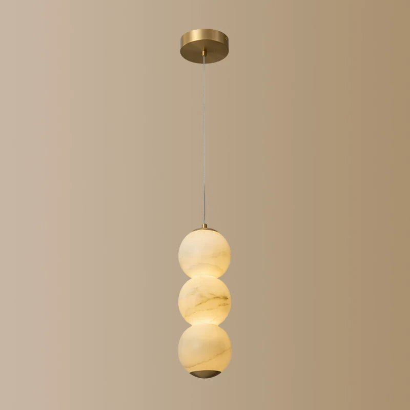 Luminous Orb Alabaster Pendant Lamp - Vakkerlight
