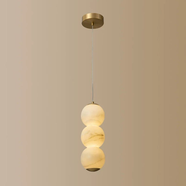 Luminous Orb Alabaster Pendant Lamp - Vakkerlight