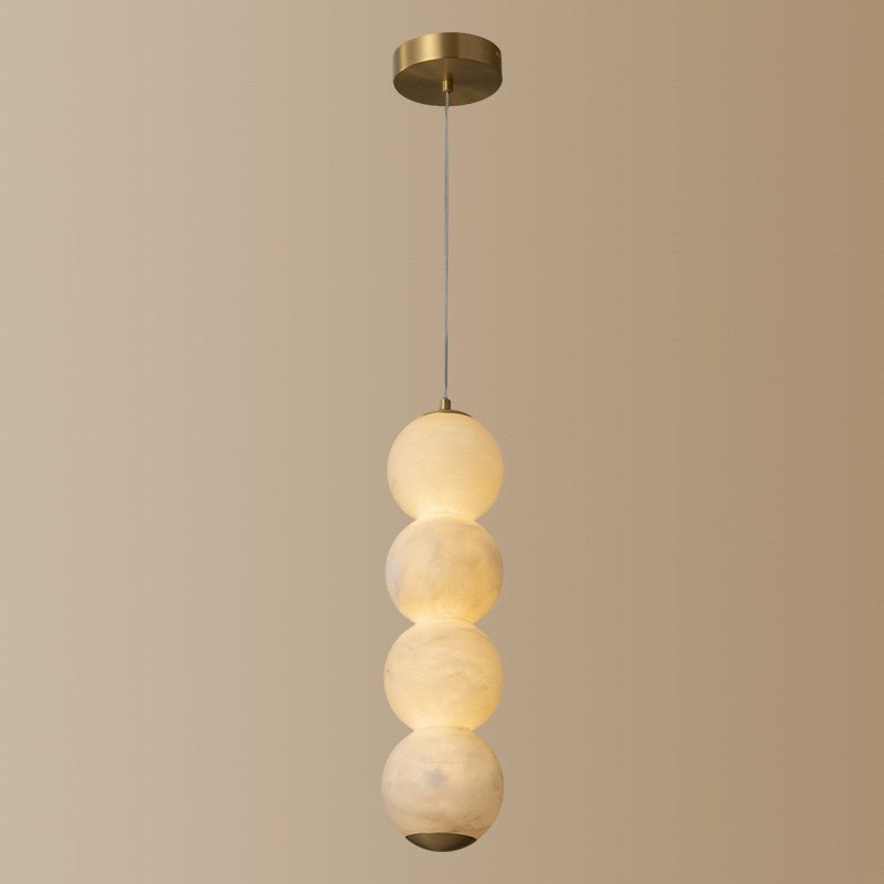 Luminous Orb Alabaster Pendant Lamp - Vakkerlight