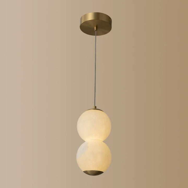 Luminous Orb Alabaster Pendant Lamp - Vakkerlight