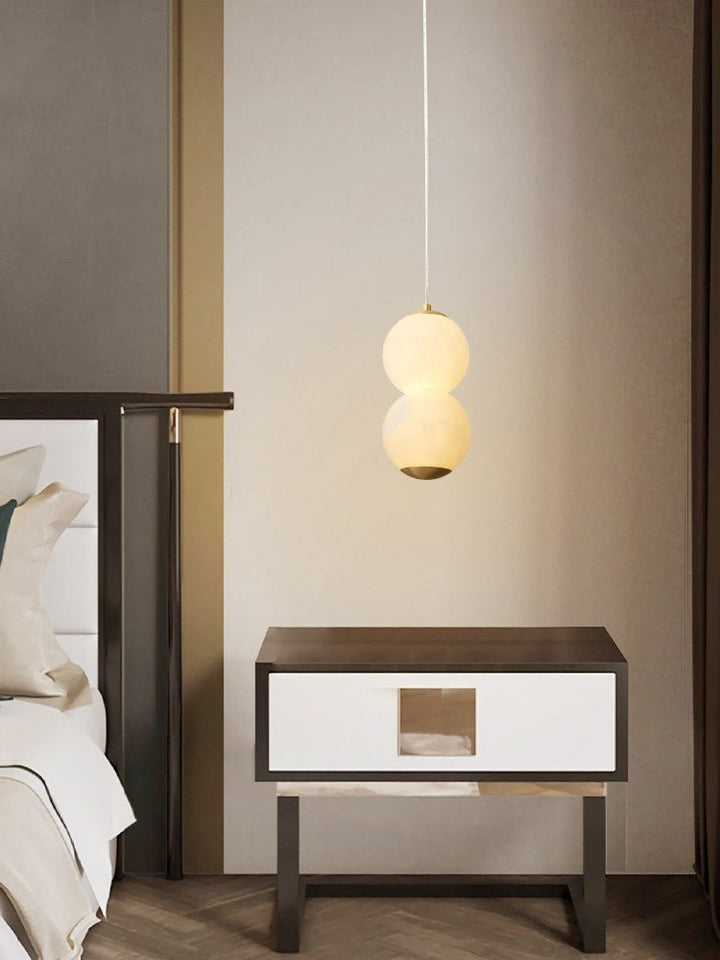 Luminous Orb Alabaster Pendant Lamp - Vakkerlight