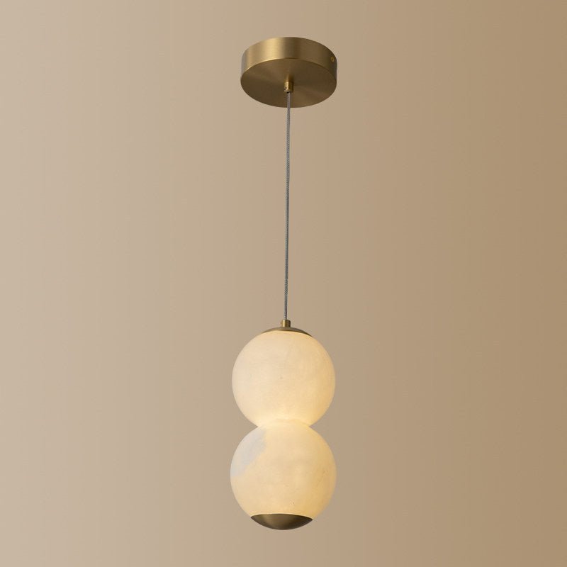 Luminous Orb Alabaster Pendant Lamp - Vakkerlight
