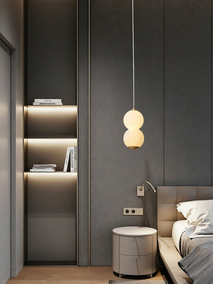 Luminous Orb Alabaster Pendant Lamp - Vakkerlight