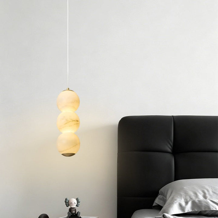 Luminous Orb Alabaster Pendant Lamp - Vakkerlight