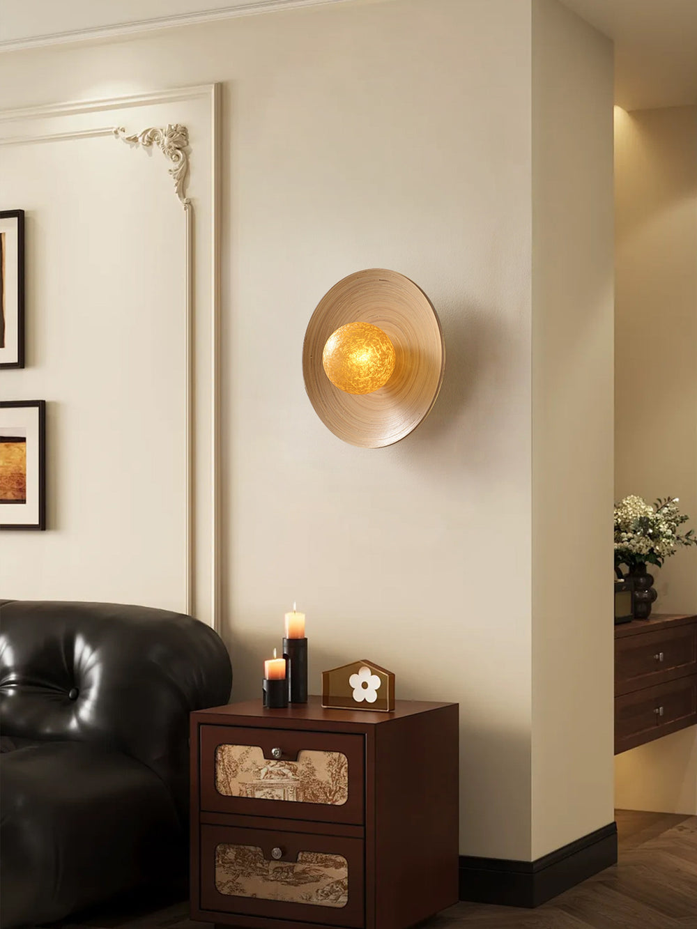 Luminous Bamboo Halo Wall Lamp - Vakkerlight