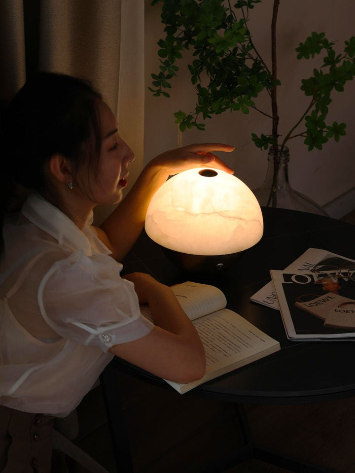 Luna Stone Mini Table Lamp - Vakkerlight