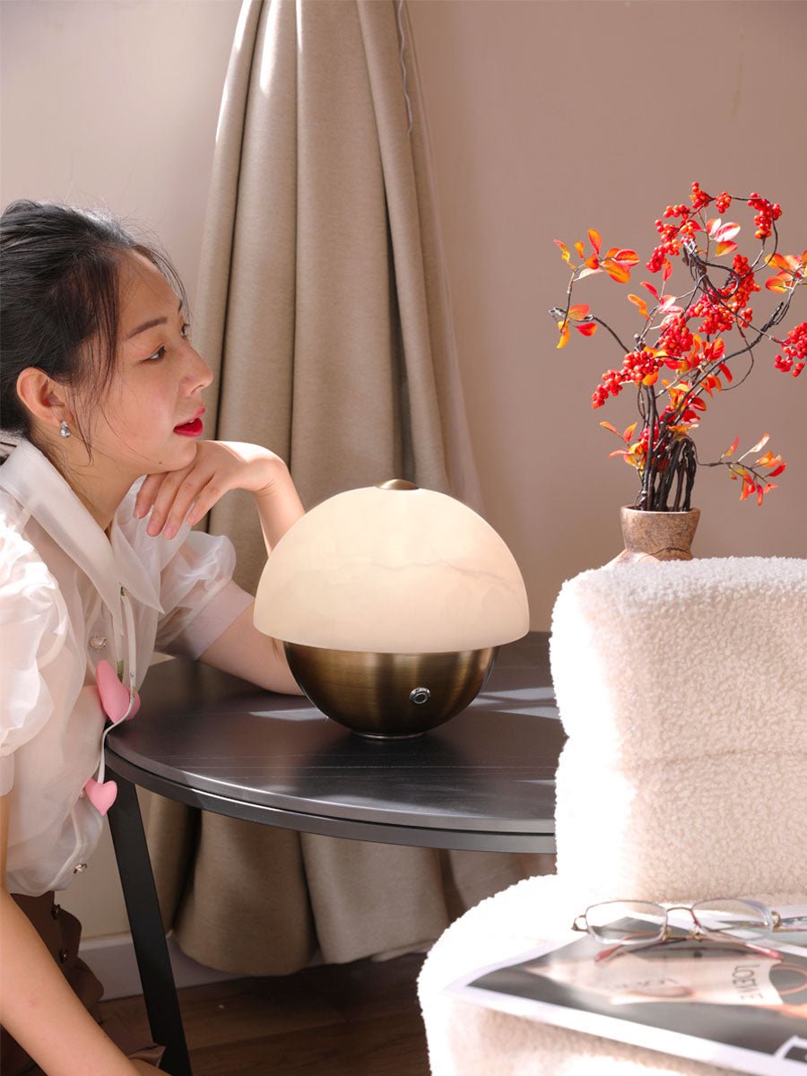 Luna Stone Mini Table Lamp - Vakkerlight