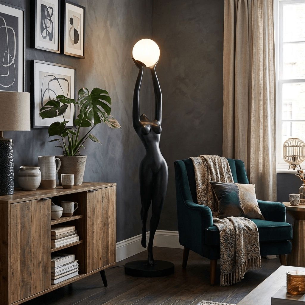 Luna Reach Sculpture Floor Lamp - Vakkerlight