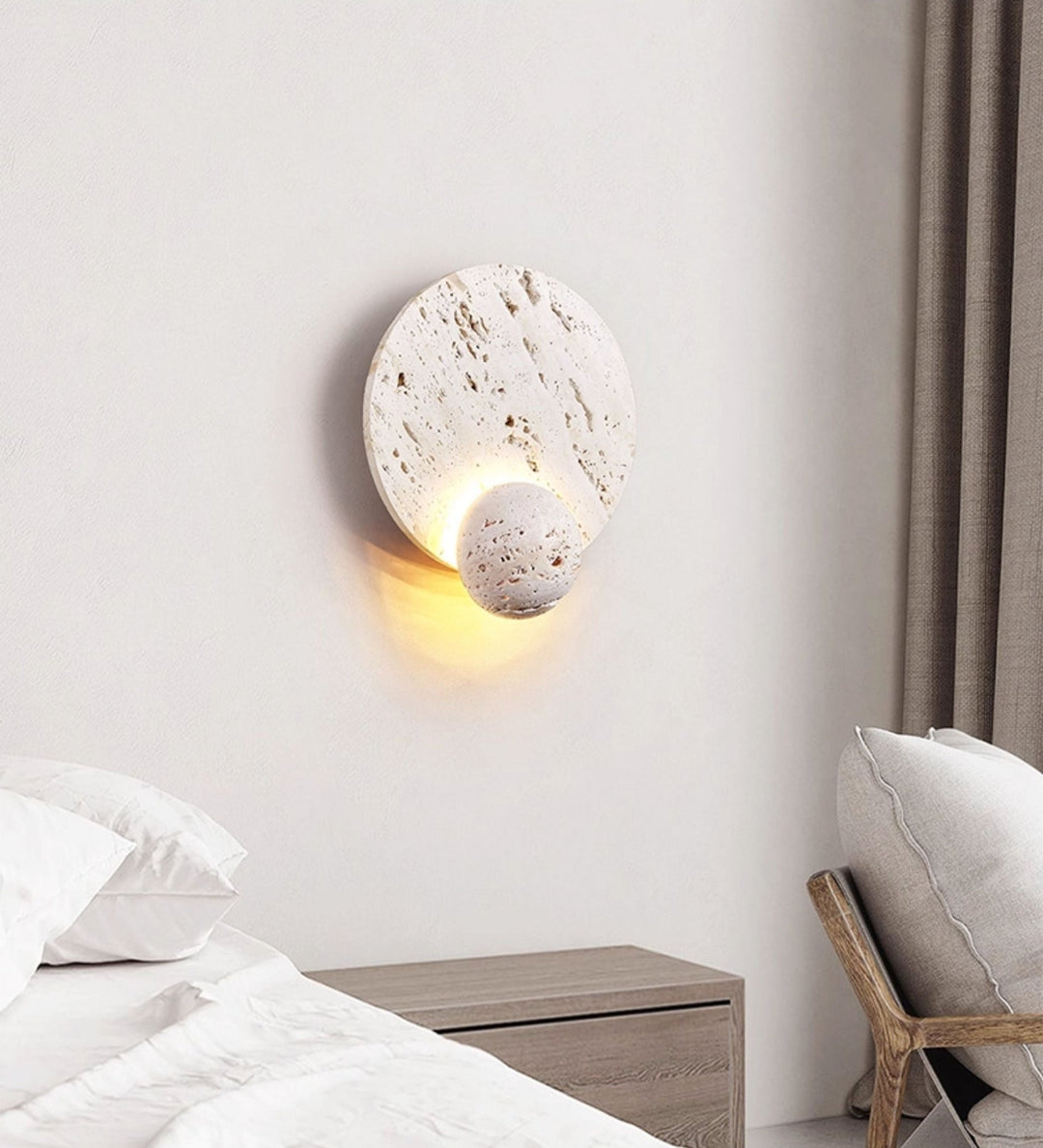 Luna Travertine Sconce - Vakkerlight