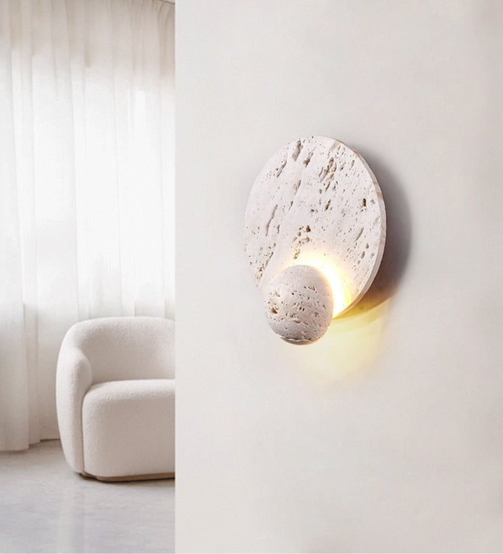 Luna Travertine Sconce - Vakkerlight