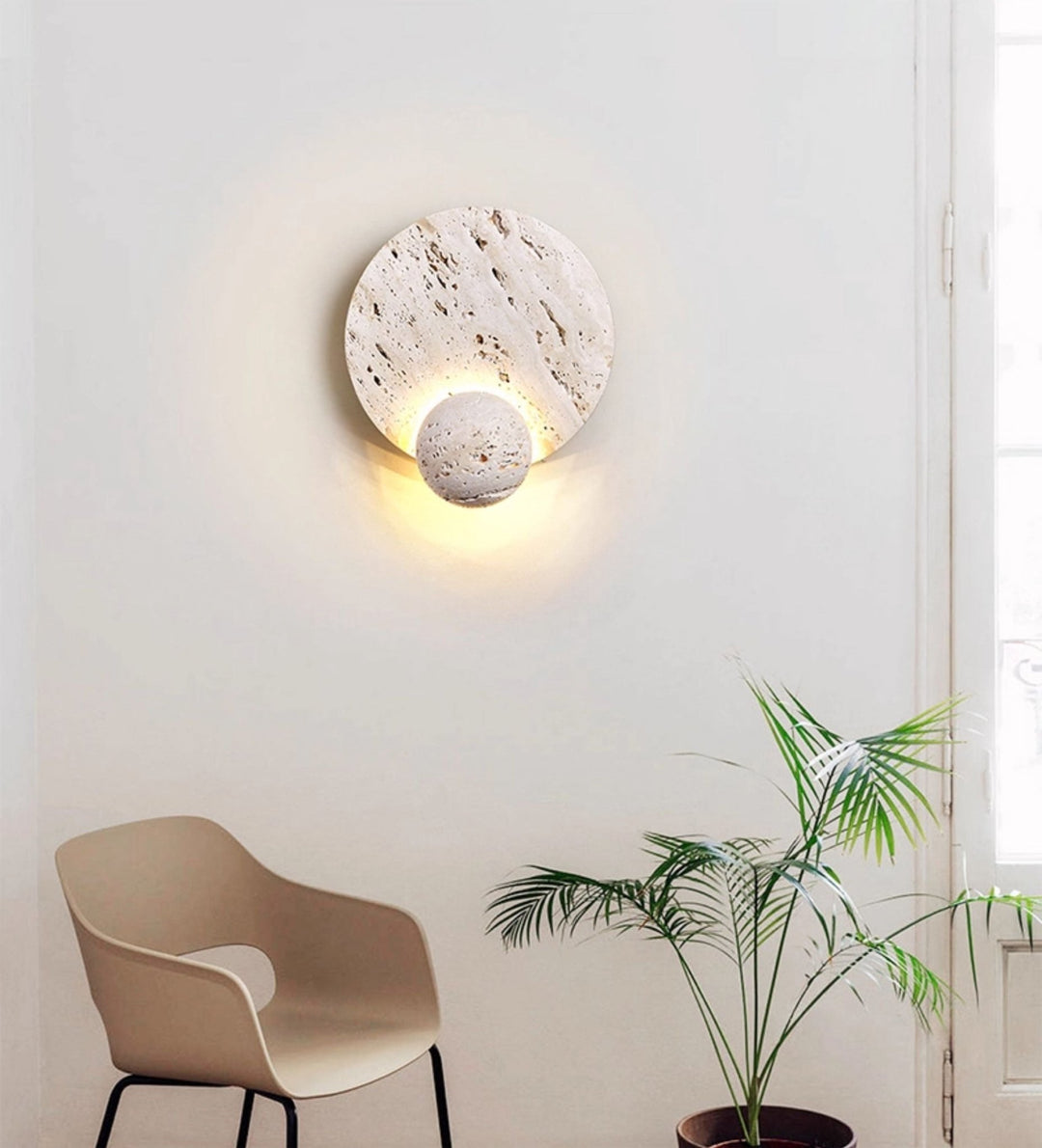 Luna Travertine Sconce - Vakkerlight