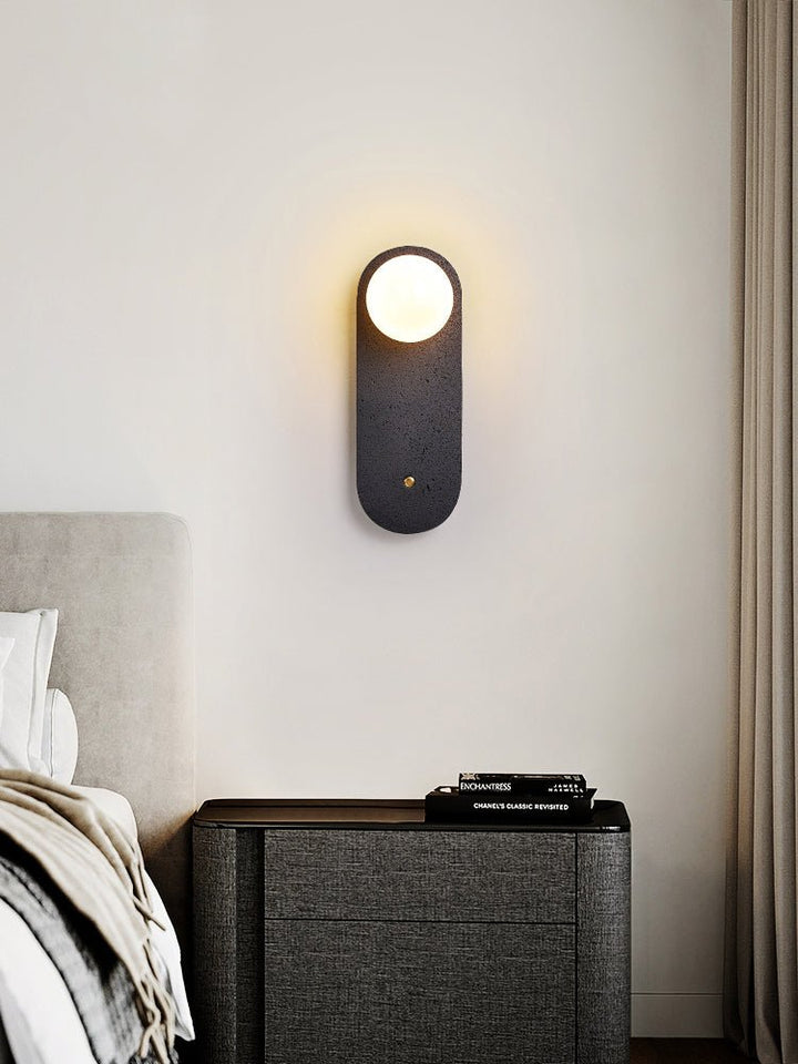 Black Travertine Hearth Sconce - Vakkerlight