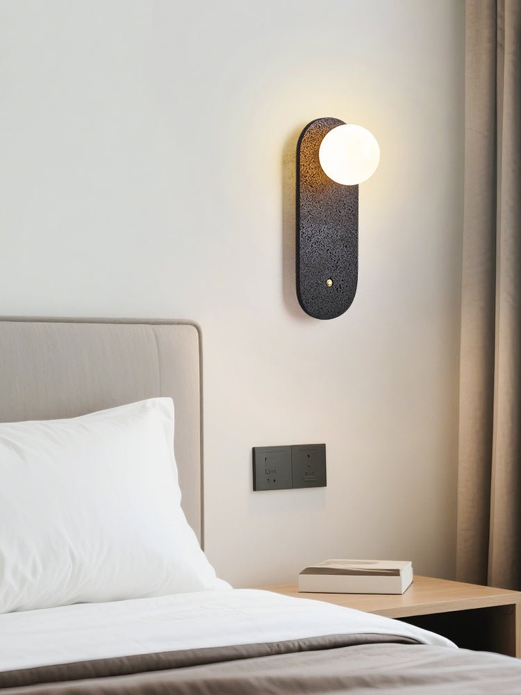 Black Travertine Hearth Sconce - Vakkerlight