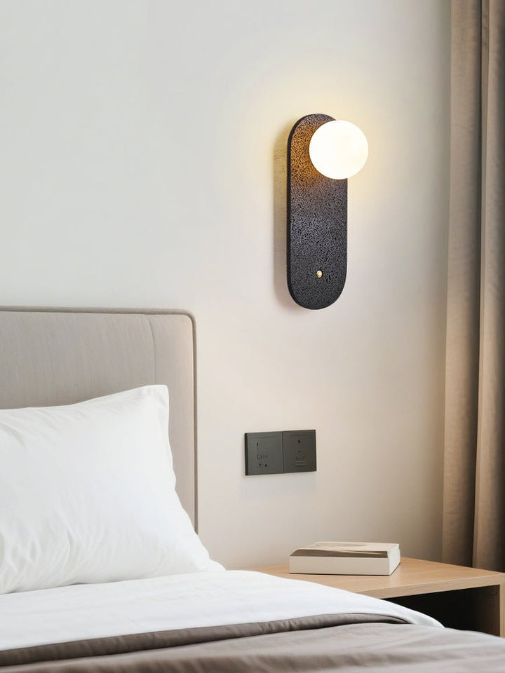 Black Travertine Hearth Sconce - Vakkerlight