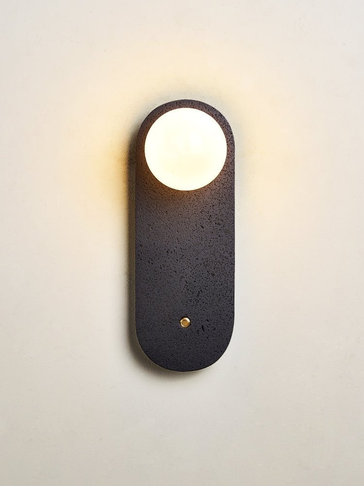 Black Travertine Hearth Sconce - Vakkerlight