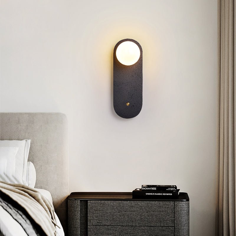 Black Travertine Hearth Sconce - Vakkerlight