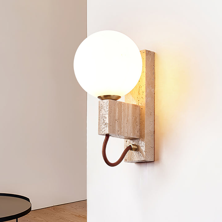 Lunar Travertine Sconce - Vakkerlight